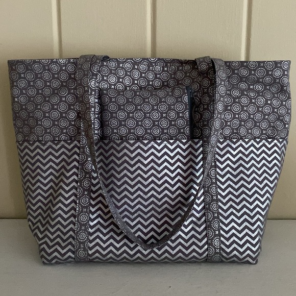 NWOT Handmade Zip Top Cotton Tote - Picture 13 of 16